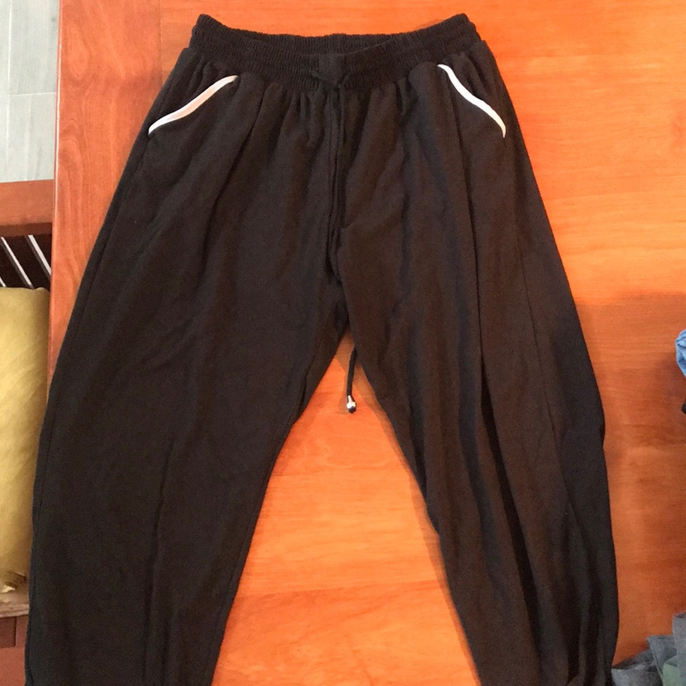 Ross Black and White Sweatpants